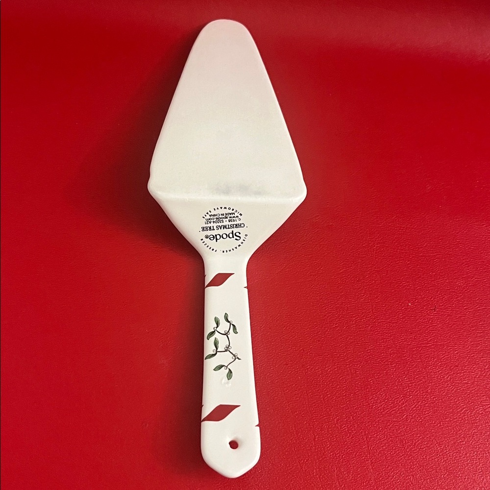 Spode Christmas Tree Red and White Server - Picture 3 of 3
